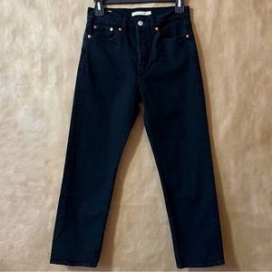 Levi's | Wedgie Straight Leg Jeans Black 25Wx26L